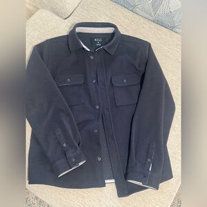 Youth bylt coastal overshirt navy blue